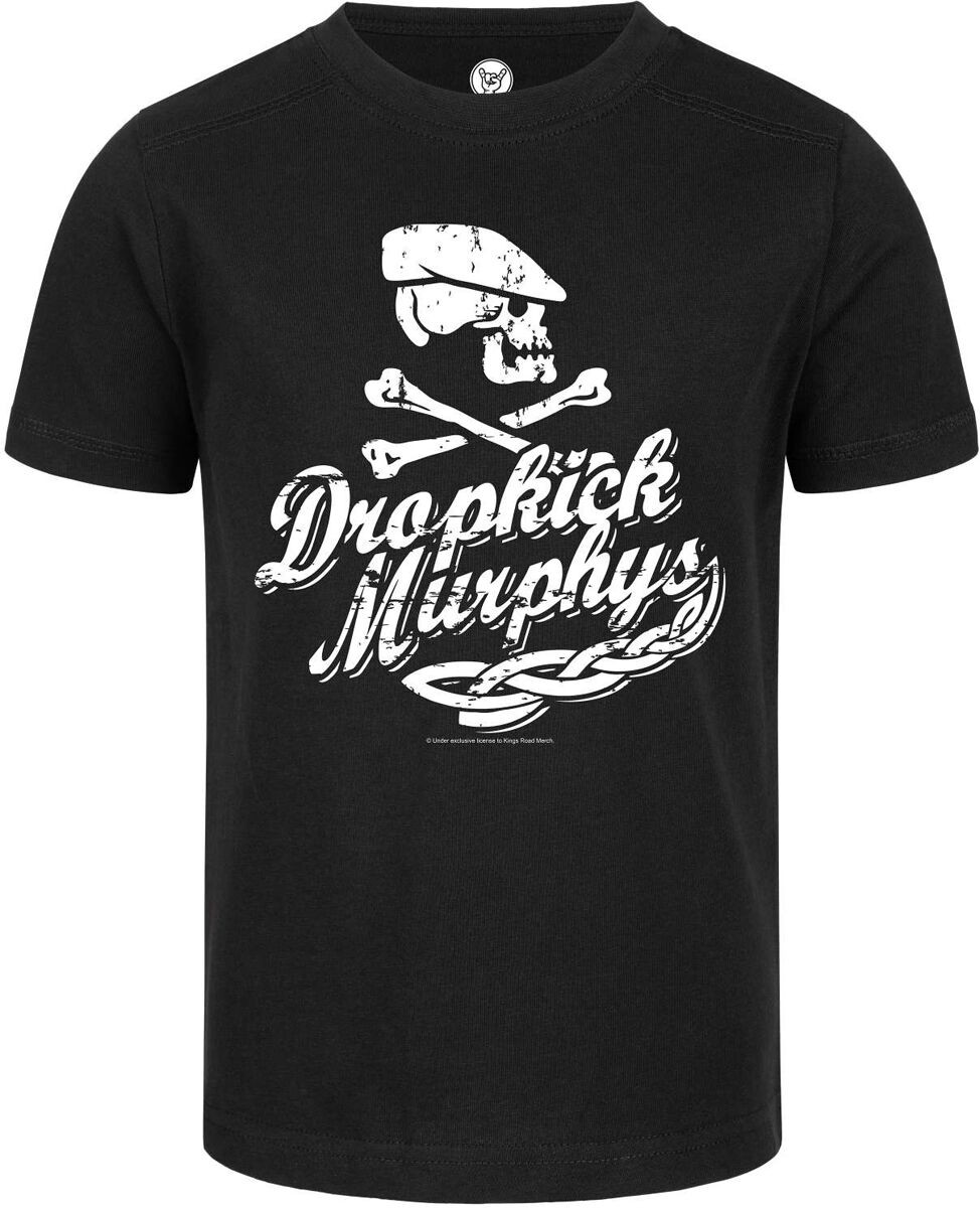 Футболка Dropkick Murphys унисекс из металла-Детская - Scally Skull Ship schwarz 164
