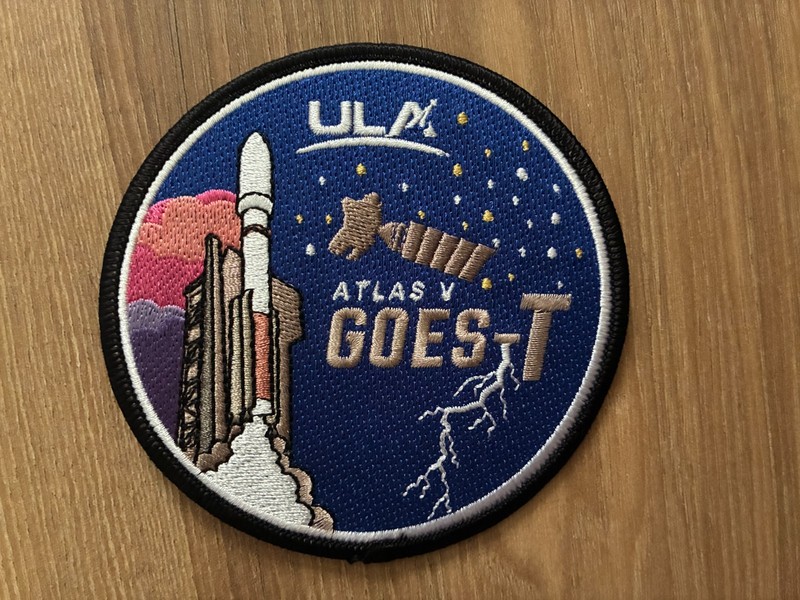Official ULA Atlas V GOES-T mission patch