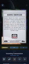 Topps Star Wars Galaxy 2023 Legendary Trading Card Lot Lando Calrissian, Incomi…