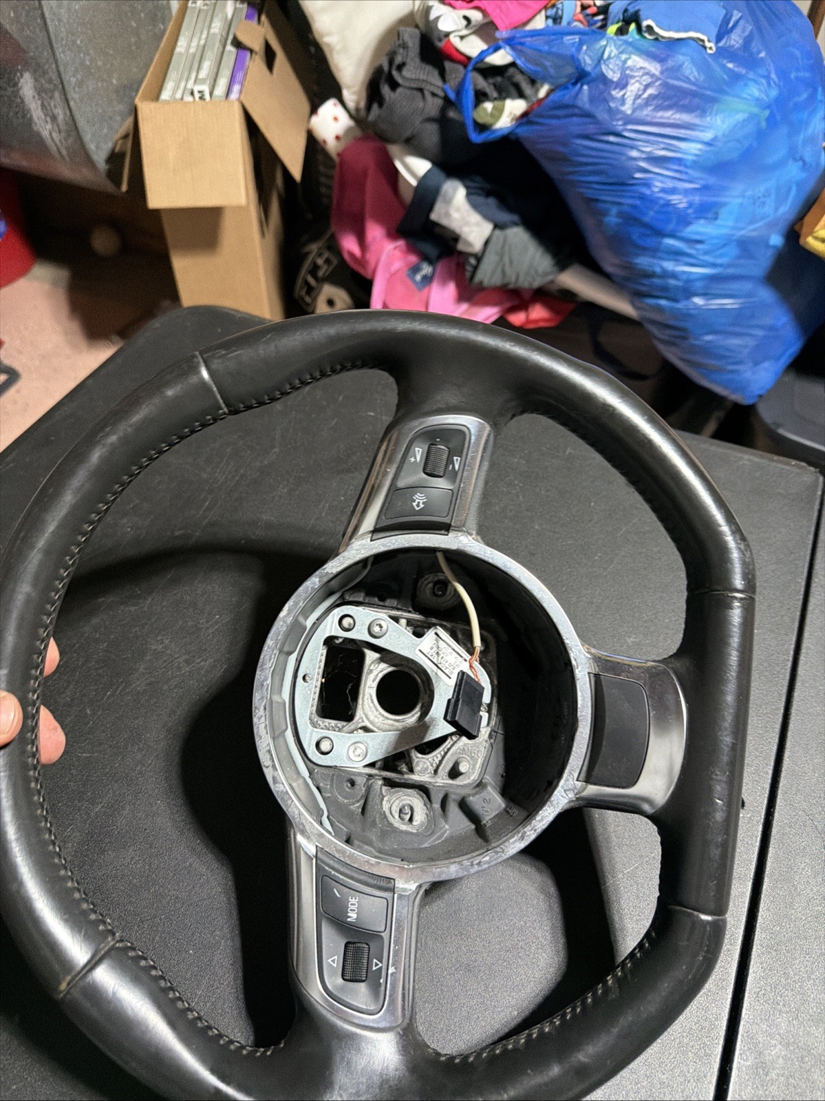 2008-2012 AUDI R8 - 3-Spoke Sport Steering Wheel (Flat Bottom) 8J0419091C