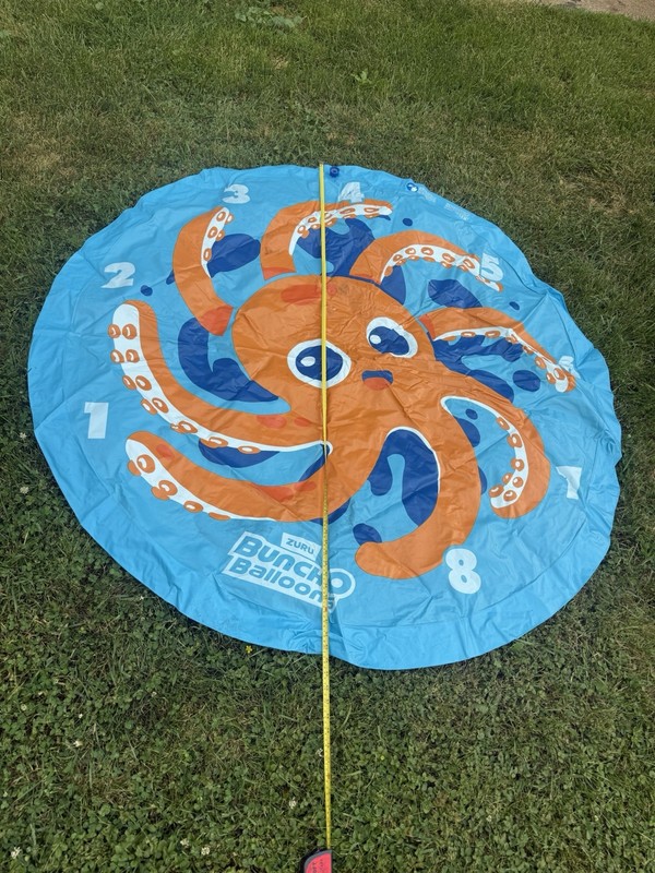 ZURU Bunch O Balloons Octopus Water Play Mat Splash Pad, Blue/Orange