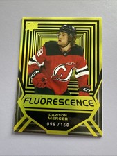2021-22 UD Series 2 Gold Fluorescence NJ Devils /150 SP Rookie Dawson Mercer RC