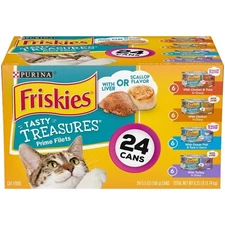 Purina Friskies Tasty Treasures Prime Fillets Ocean Fish, Chicken Wet Cat Food