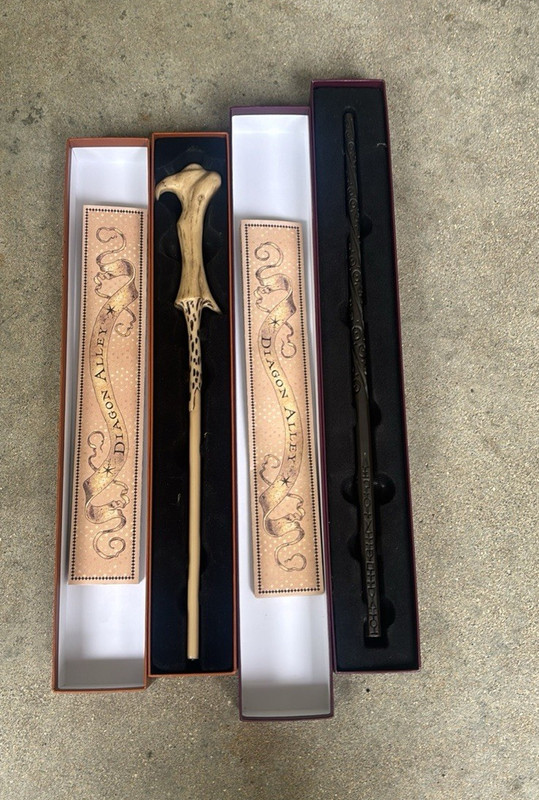 Assorted Collectible Magic Wands Lot w/ Boxes and Accessories