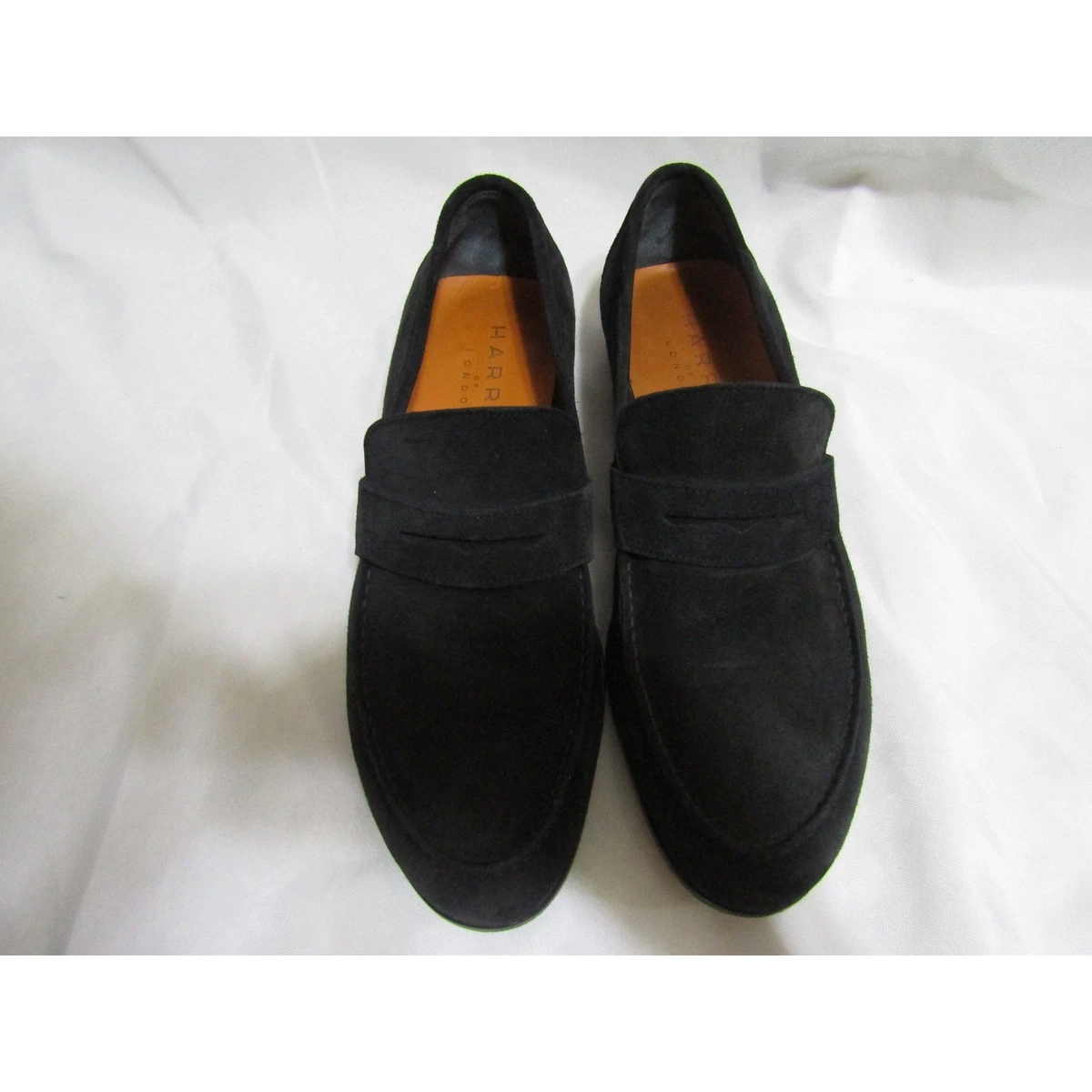 Harry of London Men\'s Suede Loafers - Dark Gray‎ size 46 US12 Loafer Harrys Of London Solid Casual Shoes for Men for sale  main image 3