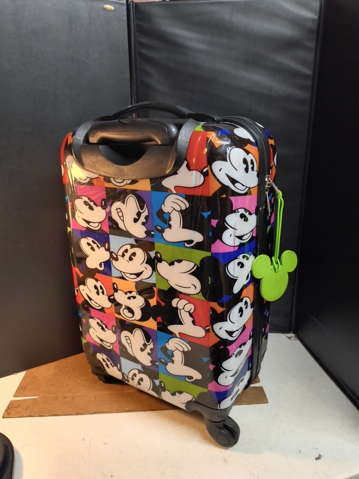Disney Mickey Mouse Hard Case Rolling 360 Luggage Pop Art 19