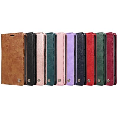 Flip Magnetic closure Wallet Case For iPhone 17 Pro Max 16e 15 14 Plus 13 12 11