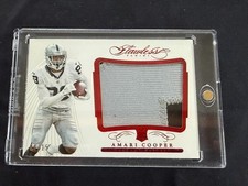 2016 Panini Flawless RUBY Red JUMBO Jersey AMARI COOPER /15 RC Rookie JSY Patch