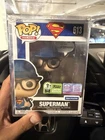 Superman Funko Pop LE 1500 #633 ECCC CON STICKER IN HAND READY TO SHIP