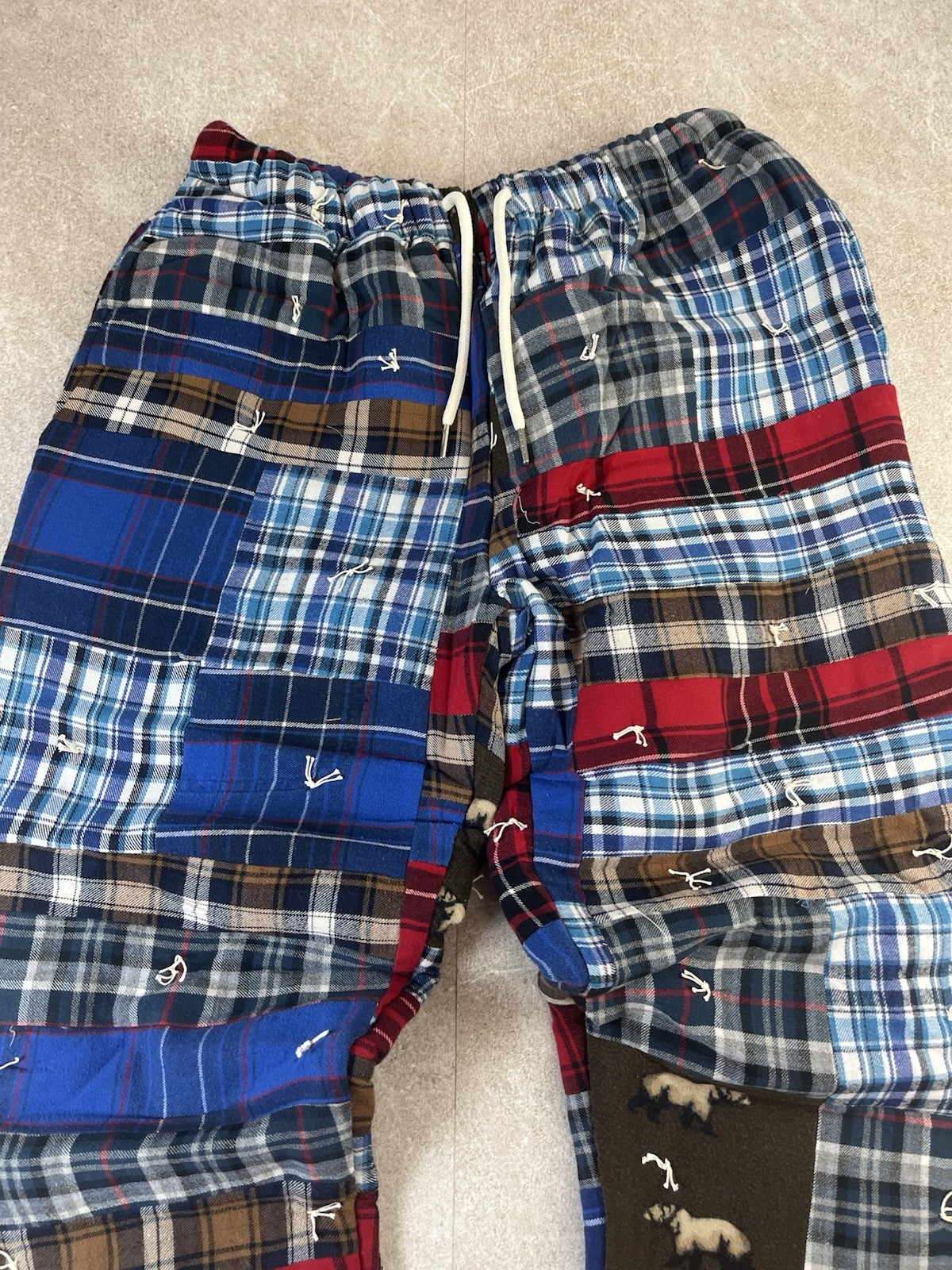 HANDMADE Quilted Patchwork Pants Cottagecore Boho… - image 2