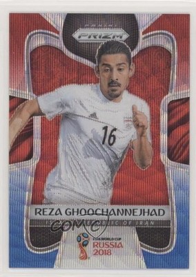 2018 Panini Prizm World Cup Red & Blue Wave Prizm Reza Ghoochannejhad #114 03im