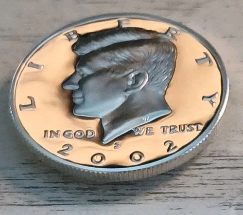 2002-S 90% Silver Kennedy Half Dollar Deep Cameo Proof - Free Shipping!