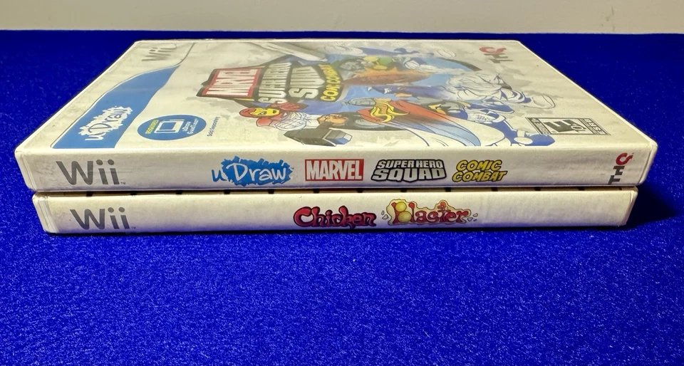 Lote Wii Marvel Super Hero Squad: Comic Combat & Chicken Blaster! 2 jogos - Imagem 3 de 4