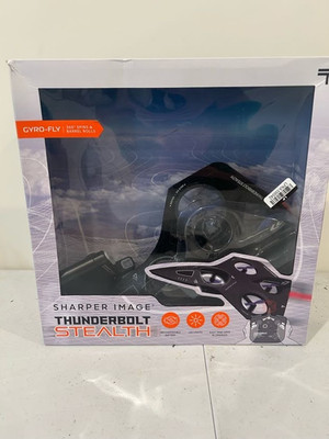 Sharper Image Thunderbolt Stealth Drone Gyro-Fly Rechargeable With Flight Assist