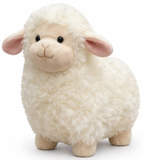 Kuscheltier Schaf 24cm weiß Plüschtier Ostern Geschenk Kinder weich Deko