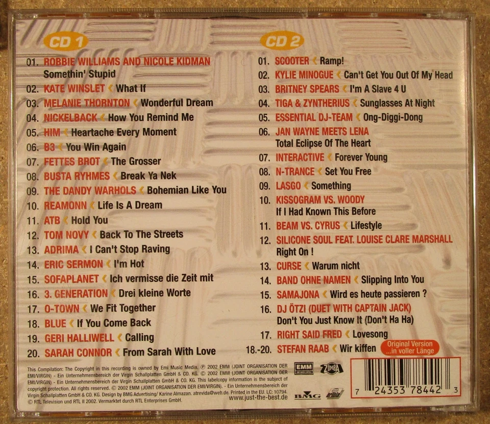 CD-Sammlung CHARTS-HITS – 9 CD´s - Bild 3 von 4