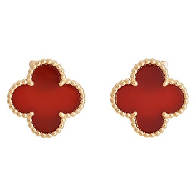 Van Cleef & Arpels Vintage Alhambra Earrings K18 yellow gold VCARD40400