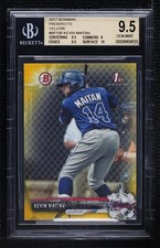 2017 Bowman Prospects Retail Yellow Kevin Maitan #BP100 BGS 9.5 GEM MINT 0q0m