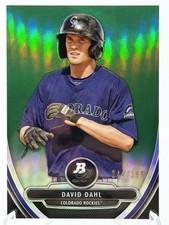 David Dahl 2013 Topps Baseball Green Platinum Moment 244/399 #BPCP20