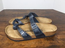 Birkenstock Mayari Blue Sandals Women's 7 Men's 5 EU 38 Made In Germany Clean