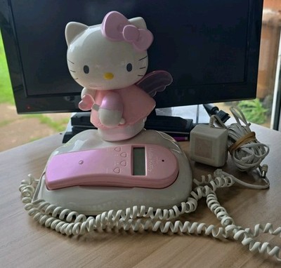 Seltenes Sanrio Hello Kitty Engel Festnetztelefon 2003 Vintage 205 Kitty Modell UK
