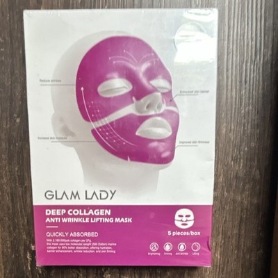 GLAM LADY Deep Collagen Anti-Wrinkle Lifting Mask 5 Pieces Collagen