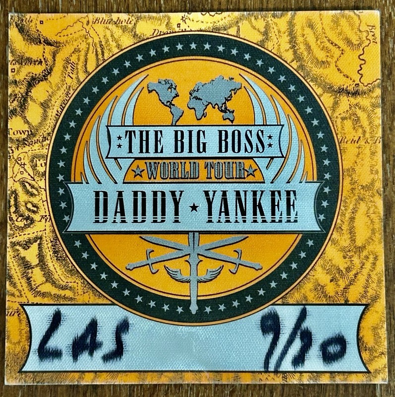 Daddy Yankee All Access Backstage Pass Concert Autograph Memorabilia Reggaeton
