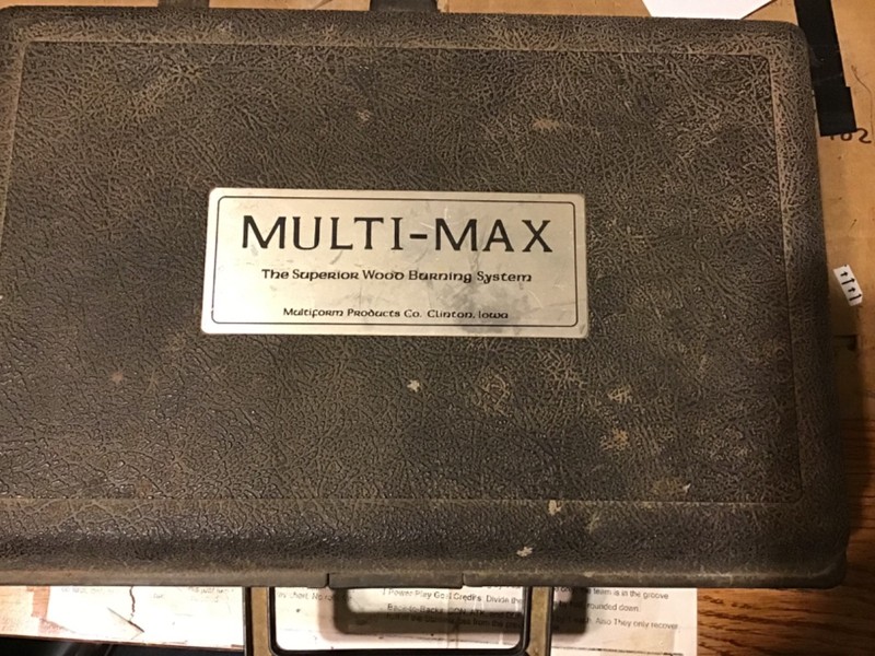 Multi-Max Wood Burning System Kit 1 Amp used