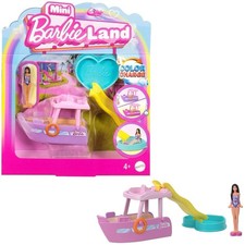 Mini Barbie Land Dream Boat Playset