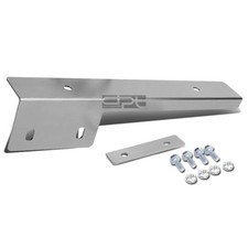 Universal Front Bumper License Plate Mount Bracket Relocator Holder Bar Silver