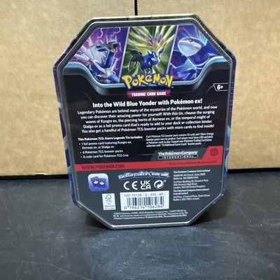 POKÉMON TCG AZURE LEGENDS TIN 4 BOOSTER PACKS, 1 FOIL DIALGA ex
