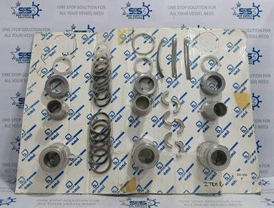 KSB Butterfly Valve Repair Kit DN 200 8'' Shaft Seal, O-Rings, Retainer & Bushing