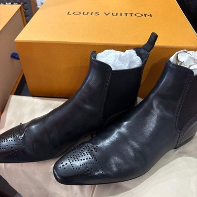 LOUIS VUITTON Leather Short Boots #QYGAHN
