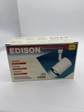 Vintage 1995 Edison Track Lighting Cylinder Light Head E9306 White New In Box