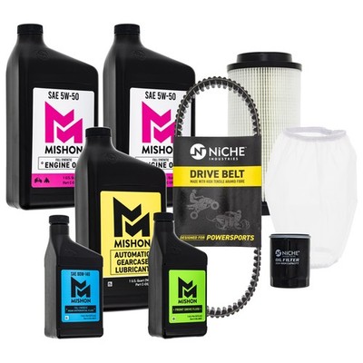 MISHON Full Service Kit for Polaris Sportsman 800 Touring 6x6 Oil Change Belt