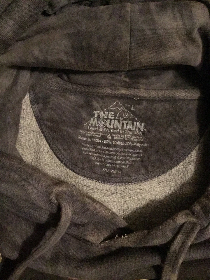 2013 The Mountain James Ryman Calavera Parca Tie Dye Sudadera con Capucha Halloween Talla L Foto 3 de 4