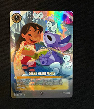 Disney Lorcana Ohana Means Family Foil Action 224/204 enchanted