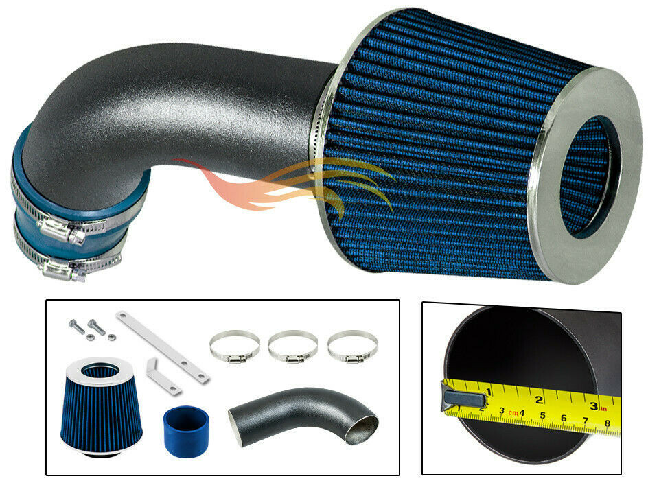 RW BLUE Ram Air Intake Kit+Filter For 06-08 Jetta Passat A3 & 05-07 GTi 2.0T