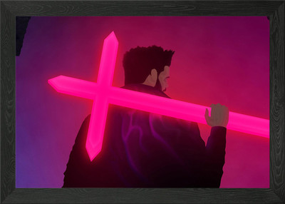 The Weeknd Neon gerahmtes Wandbild Poster Leinwanddruck Bild