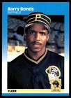 1987 Fleer #604 Barry Bonds RC Rookie Pittsburgh Pirates