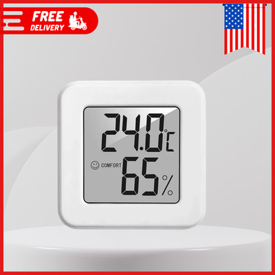 Digital LCD Indoor Thermometer Hygrometer Temperature Humidity Monitor Indoor