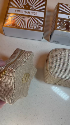 Brand New Dior Beauty Holiday GWP Gift Set - Gold Vanity Case