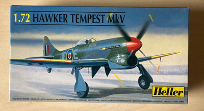 Heller 80274 Hawker Tempest Mk V 1:72 ovp, komplett von 1994, teillackiert