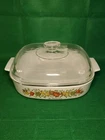 Vintage Spice of Life Le Romarin Corning Ware A-10-B w/ Pyrex Lid A12C 2 Qt EUC