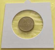 DDR  20 Pfennig 1990 A  stempelglanz/Export Top Qualit&auml;t, Originalfotos