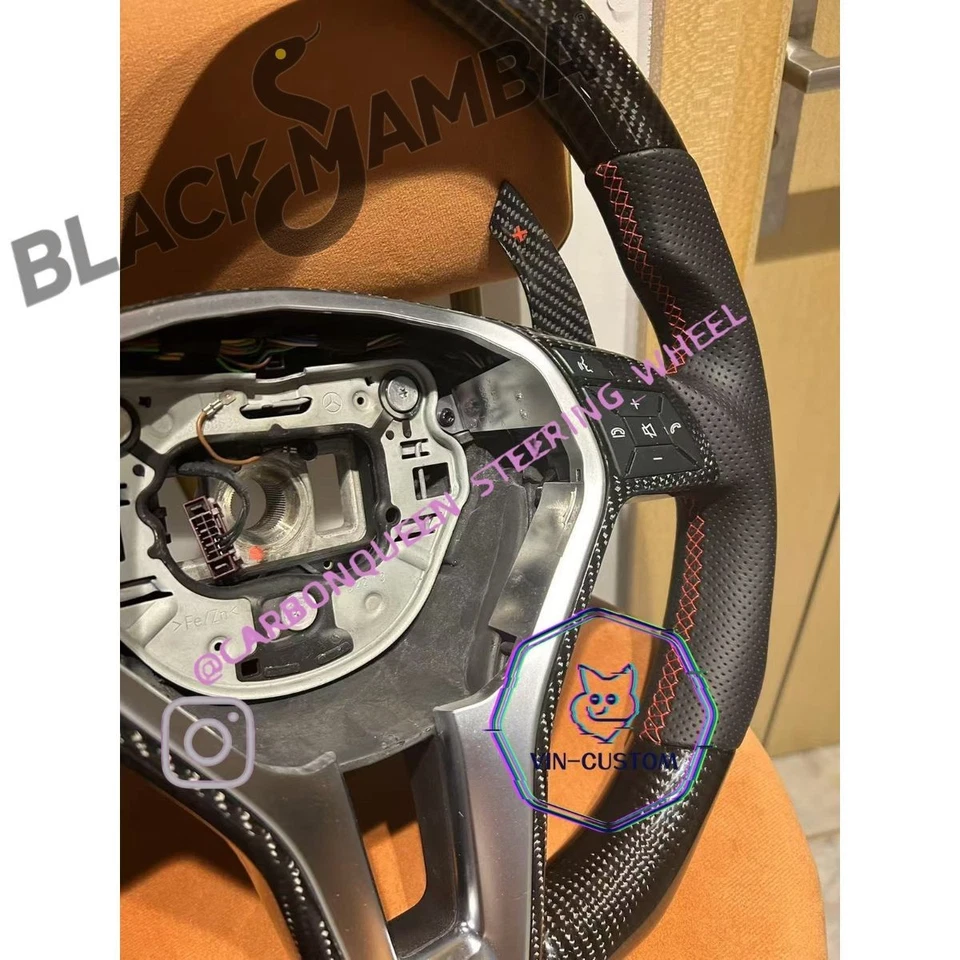 Volante Mercedes Benz W204/C250/C300/C350/C CLASE C 2012-2015 YS/ROJO Foto 3 de 4