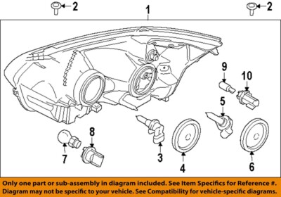 FORD OEM 16-22 E-Transit Headlamp Components-Headlamp Assy CK4Z13008K