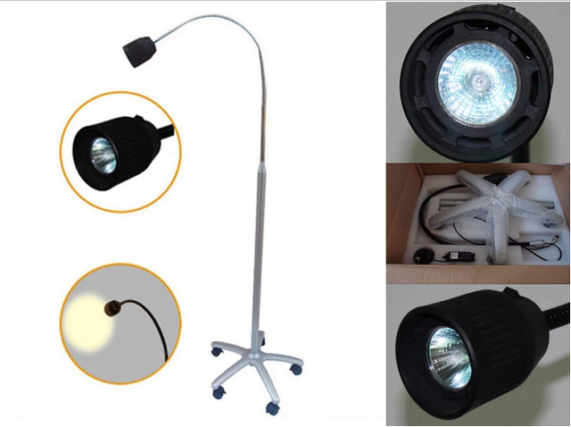 圖片 1 - 35W Mobile Dental Medical Exam Lamp Halogen Shadowless Examination Light JD1500