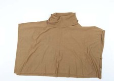 Charter Club Womens Brown Overcoat Poncho Size S