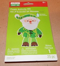 Christmas Craft Foam Activity Kit Creatology 25pc Camouflage Santa 93J
